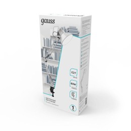 Светильник GTL 60Вт E27 струбцина бел. GAUSS GT0011