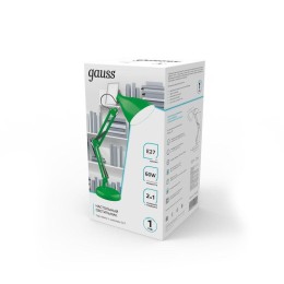 Светильник GTL 60Вт E27 струбцина и основание зел. GAUSS GT0033