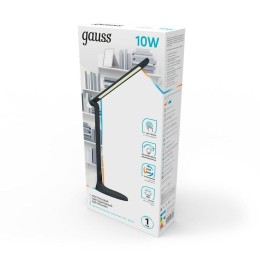 Светильник светодиодный настольный GTL 10Вт 2700-6500К 550лм 5В диммир. + ночник черн. GAUSS GT2042