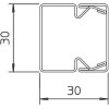 Кабель-канал 30х30 L2000 сталь LKM30030FS оцинк. OBO 6246982