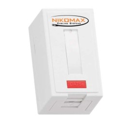 Розетка 1 порт кат.5E (класс D) 100МГц RJ45 (8P8C) FT-TOOL/110/KRONE T568A/B неэкранир. со шторкой б