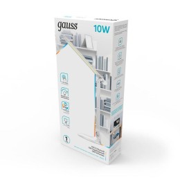 Светильник светодиодный настольный GTL 10Вт 2700-6500К 550лм 5В диммир. + ночник бел. GAUSS GT2041
