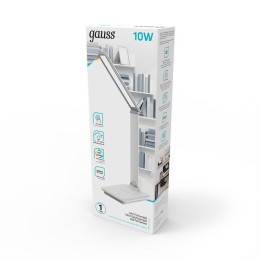 Светильник светодиодный настольный GTL 10Вт 3000-6000К 550лм 5В с USB-разъемом диммир. бел. GAUSS GT