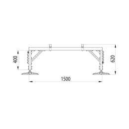 Конструкция опорная для установки оборудования TECHNORAPTOR FOOT 1500х3000 тип 3 KM-TR-F-SSEI-1500-3