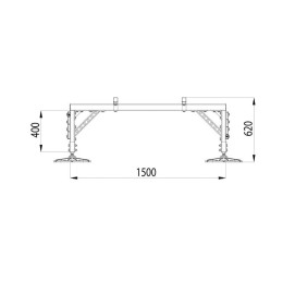 Конструкция опорная для установки оборудования TECHNORAPTOR FOOT 1500х3500 KM-TR-F-SSEI-1500-3500 КМ
