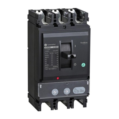 Выключатель автоматический SYSTEMEPACT CCB630 50кА 3P3D TMD500 рычаг SE SPC630N500L3DF