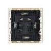 Розетка 1-м СП FORTE&PIANO FP417 10А без заземл. защ. шторки винт. крепл. ваниль IEK FP-R13-10-K10