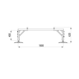 Конструкция опорная для установки оборудования TECHNORAPTOR FOOT 1800х1800 KM-TR-F-SSEI-1800-1800 КМ