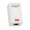 Розетка 1 порт кат.6 (класс E) 250МГц RJ45/8P8C 110/KRONE T568A/B на печатной плате неэкран. бел. NI