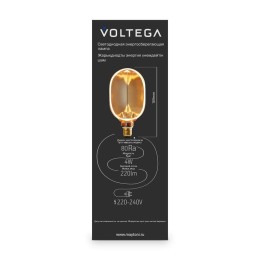 Лампа светодиодная Loft Led O100 4Вт 1800К E27 Voltega 8540