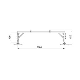 Конструкция опорная для установки оборудования TECHNORAPTOR FOOT 2000х1500 тип 1 KM-TR-F-SSEI-2000-1