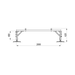 Конструкция опорная для установки оборудования TECHNORAPTOR FOOT 2000х3000 тип 1 KM-TR-F-SSEI-2000-3