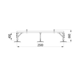 Конструкция опорная для установки оборудования TECHNORAPTOR FOOT 2500х4000 KM-TR-F-SSEI-2500-4000 КМ