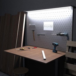 Светильник светодиодный Basic 14Вт 4000К IP20 990лм 200-240В 1178х33х33мм ДВО линейный накладной бел