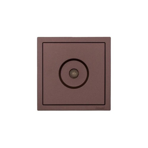 Розетка ТВ оконечная СП ZIMA IP20 шоколад LEZARD 704-7388-130