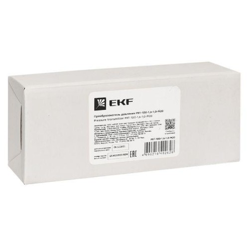 Преобразователь давления EKF PRT-100-1.6-1.0-M20