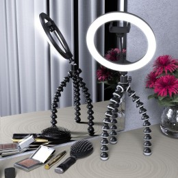 Тренога гибкая Ring для установки кольцевого светильника сер. GAUSS RL101