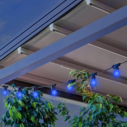 Гирлянда светодиодная Белт Лайт Holiday 10 ламп 7.7м синий IP44 GAUSS HL063