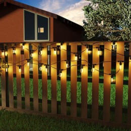 Гирлянда для сменных ламп Белт Лайт Holiday 10 ламп 8м черн. IP65 GAUSS HL070