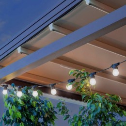 Гирлянда светодиодная Белт Лайт Holiday 10 ламп 7.7м бел. IP44 GAUSS HL062