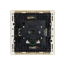 Розетка СП FORTE&PIANO FP413 16А с заземл. защ. шторки безвинт. крепл. ваниль IEK FP-R14-16-1-K10
