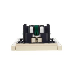 Розетка СП FORTE&PIANO FP413 16А с заземл. защ. шторки безвинт. крепл. ваниль IEK FP-R14-16-1-K10