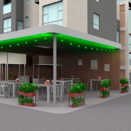 Гирлянда светодиодная Белт Лайт Holiday 10 ламп 7.7м зел. IP44 GAUSS HL061