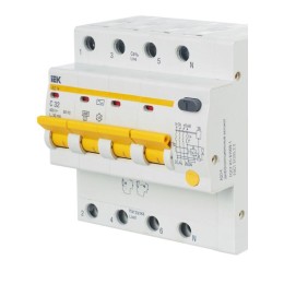 Выключатель автоматический дифференциального тока 4п C 32А 30мА тип AC 4.5кА АД-14 KARAT IEK MAD10-4