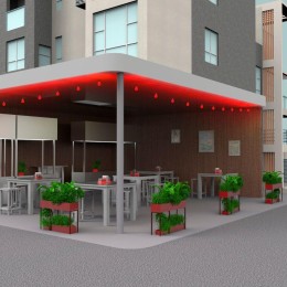 Гирлянда светодиодная Белт Лайт Holiday 10 ламп 7.7м красн. IP44 GAUSS HL064