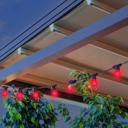 Гирлянда светодиодная Белт Лайт Holiday 10 ламп 7.7м красн. IP44 GAUSS HL064