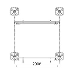 Конструкция опорная для установки солнечной панели/коллектора TECHNORAPTOR FOOT KM-TR-F-SSfSPI-C КМ