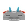 Клемма строительно-монтажная СМК проходная 222-422P 2п 0.08-4кв.мм с монтажной площадкой сер. (уп.50