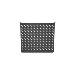 Полка фронтальная 19дюйм 2U глубиной 400мм крепеж в компл. черн. TLK TLK-SHFR-400-BK