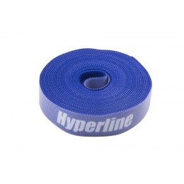 Лента-липучка WASNR-5х25-BL 25х5000мм син. (рулон) Hyperline 401689
