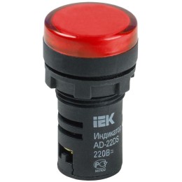 Лампа светосигнальная AD22DS d22мм 230В красн. KARAT IEK BLS10-ADDS-230-K04