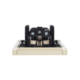 Розетка СП FORTE&PIANO FP415 16А с заземл. защ. шторки винт. крепл. ваниль IEK FP-R14-16-K10