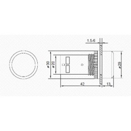 Кнопка EB22 возвратная желт. NO+NC 300В Rexant 36-5532