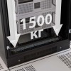 Шкаф напол. 24U 800х800 передняя дверь-стекло; задняя глухая дверь; крыша укомплектована вводом и за