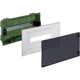 Щиток распределительный СП Practibox3 IK 07 1 рейка 18мод. с клеммник. заземл. IP40 прозр. дверь Leg