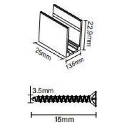 Комплект монтажных клипс для ленты NEON 1120 HB IP65 (уп.10шт) VARTON V4-NS-00.0053.STR-0012