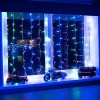Гирлянда светодиодная "Светодиодный Дождь" 1.5х1.5м 144LED мультиколор 12Вт 230В IP20 свечение с дин
