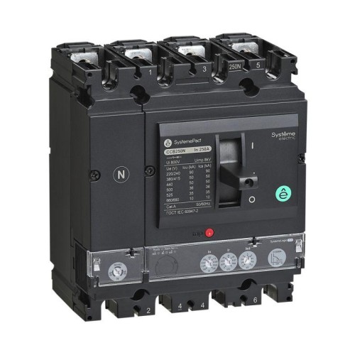 Выключатель автоматический SYSTEMEPACT CCB250 36кА 4P4D S2.2 250А рычаг SE SPC250F25022L4DF