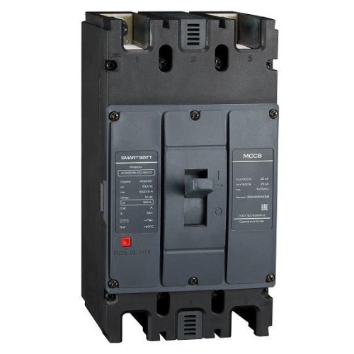 Выключатель автоматический в литом корпусе PDE HCB250B-DC-140/3 140А 3P 15кА SmartWatt 4512020500090