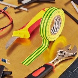 Изолента 19мм (рул.25м) желт./зел. REXANT 09-2207