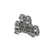 Клеммник 2-х ярусный PIK 2.5RDK 2.5кв.мм с внутр. перемычкой сер. Klemsan 325259