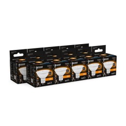 Лампа светодиодная Black 5Вт MR16 софит 3000К тепл. бел. GU5.3 500лм DC 12В GAUSS 201505105