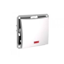 Выключатель 1-кл. СП Дуэт 10А IP20 с индикацией механизм бел. SchE WDE000113