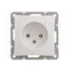 Розетка 1-м СП Дуэт 16А IP20 без заземл. механизм бел. SchE WDE000141