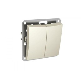Выключатель 2-кл. СП Дуэт 10А IP20 с индикацией механизм беж. SchE WDE000253