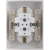 Розетка 2-м СП Дуэт 16А IP20 с заземл. серебр. SchE WDE000324